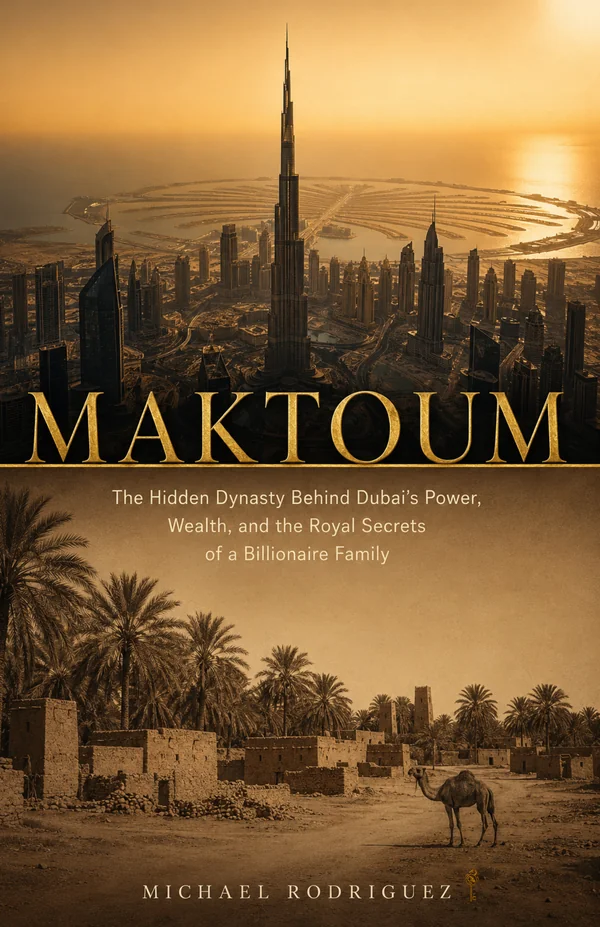 Maktoum: The Hidden Dynasty Behind Dubai's Power, Wealth, and the Royal Secrets of a Billionaire Family — book cover by Michael Rodriguez